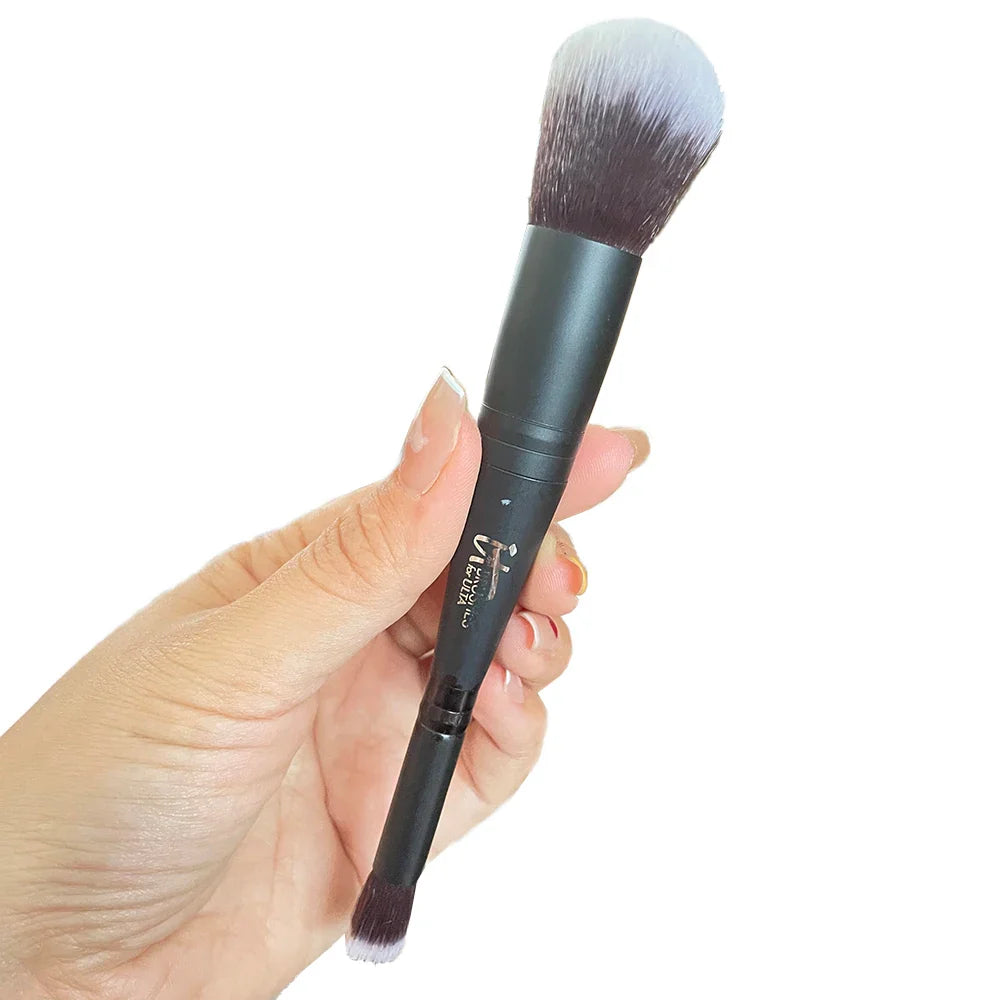 Double-ended COMPLEXION PERFECTION MAKEUP BRUSH 7 - Foundation Concealer Eyeshadow Contour Highlighting Beauty Cosmetics Tool