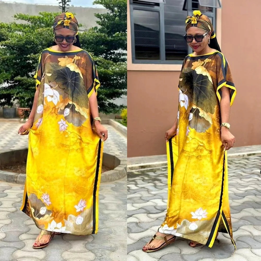 Dress Length 130cm, Bust:130cm New fashion dress for women/lady,Elegant oversized Dress african print dresses for ladies/women