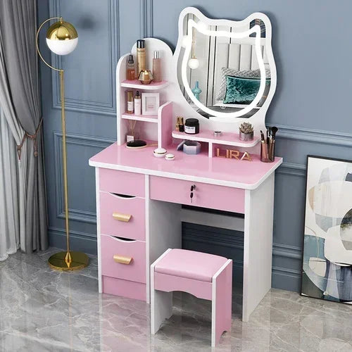 Dresser Mirrors Dressing Table Makeup Girls Vanity Classic Dressing Table Nordic Chest Drawers Tocador Toilet Furniture Makeup