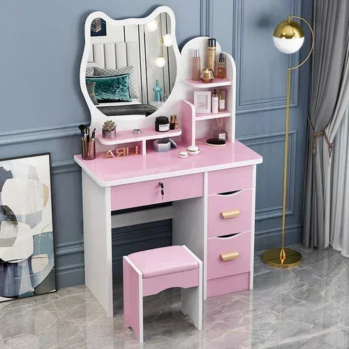 Dresser Mirrors Dressing Table Makeup Girls Vanity Classic Dressing Table Nordic Chest Drawers Tocador Toilet Furniture Makeup