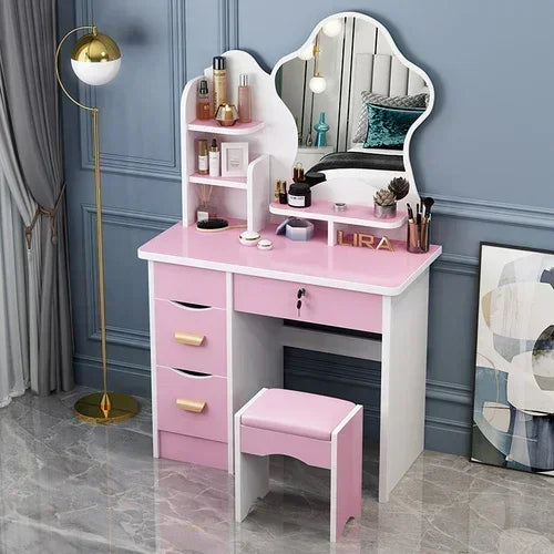 Dresser Mirrors Dressing Table Makeup Girls Vanity Classic Dressing Table Nordic Chest Drawers Tocador Toilet Furniture Makeup