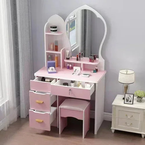 Dresser Mirrors Dressing Table Makeup Girls Vanity Classic Dressing Table Nordic Chest Drawers Tocador Toilet Furniture Makeup