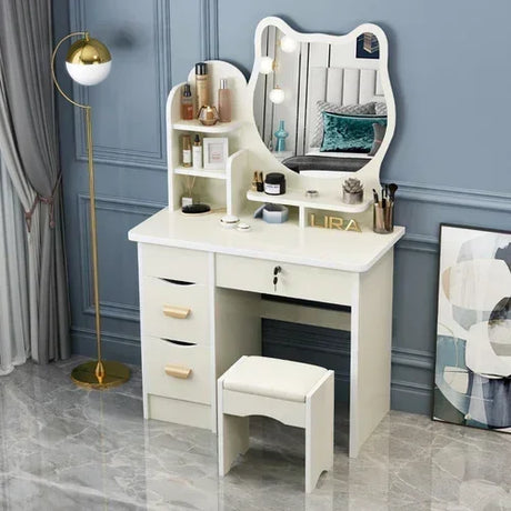 Dresser Mirrors Dressing Table Makeup Girls Vanity Classic Dressing Table Nordic Chest Drawers Tocador Toilet Furniture Makeup