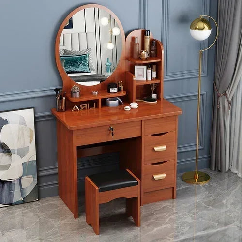 Dresser Mirrors Dressing Table Makeup Girls Vanity Classic Dressing Table Nordic Chest Drawers Tocador Toilet Furniture Makeup