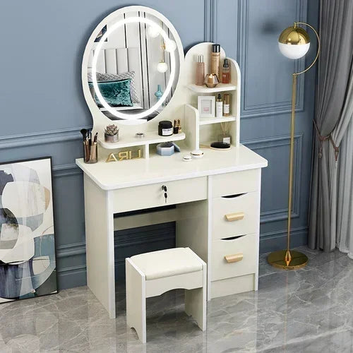 Dresser Mirrors Dressing Table Makeup Girls Vanity Classic Dressing Table Nordic Chest Drawers Tocador Toilet Furniture Makeup