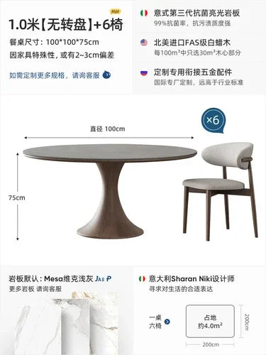 Dressing Dining Table Set Conference Tables Salon Chairs Round Living Room Table 4 Chairs Mesas De Restaurante Furniture