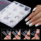 Duet System Dual Form Set Easily for French Manicure Square Almond Reuse Silicone Nail Sticker for Top Mold French Nail Art Tool