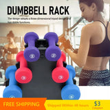 Dumbbell Bracket Stable Durable Dumbbell Storage Rack Small Dumbbell PVC Holder Home Fitness Gym Equipment Accessories