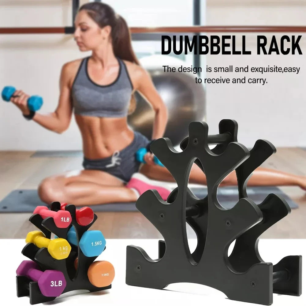 Dumbbell Bracket Stable Durable Dumbbell Storage Rack Small Dumbbell PVC Holder Home Fitness Gym Equipment Accessories