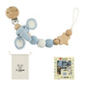 Dummy Clips Children Wood Pacifier Holder Clips Baby Teether Toys Straps Crochet Animal Pacifier Clips Baby Pacifier Chain