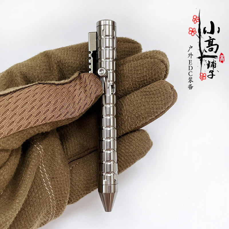 EDC Titanium Alloy Mini Self Defense Survival Safety Tactical Pen Tools Pen Stationery Gifts