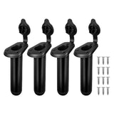 EGGORY 4 Pieces Kayak Boat Fishing Bracket Rack Flush Mount Fishing Rod Holder With Cap Gasket Rowing Boating Canoe Accessories