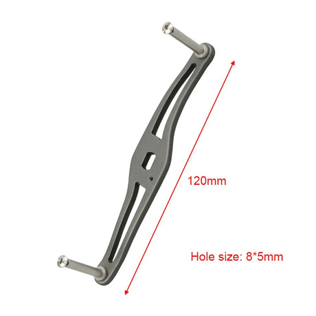 EKFAN 99MM 120MM 130MM Metal S-shaped Fishing Reel Handle 8*5MM Holes Suitable For DAI Bait Casting Reel Parts