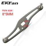 EKFAN 99MM 120MM 130MM Metal S-shaped Fishing Reel Handle 8*5MM Holes Suitable For DAI Bait Casting Reel Parts