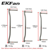 EKFAN 99MM 120MM 130MM Metal S-shaped Fishing Reel Handle 8*5MM Holes Suitable For DAI Bait Casting Reel Parts