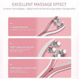 EMS Face Lifting Roller Y Shape Face Lifting Device V Face Shaped Facial Massager Facial Lift Up Belt Home Use Beauty Tool