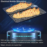 EMS Pulse Foot Massger Sole Massage Pad Current Stimulation 8 Modes 19 Level Relaxation USB Charging Therapy Instrument