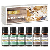 EUQEE 6pcs/set Fragrance Oil Gift Kit For Diffuser Coffee Bakery Harvest Spice Pumpkin Pie Forest Pine Sweet Fruit Aroma Oils