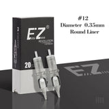 EZ Revolution Cartridge Tattoo Needles #12 0.35mm Round Liner RC1201RL RC1203RL RC1205RL RC1207RL RC1209RL 11/14/18RL 20 pcs/lot