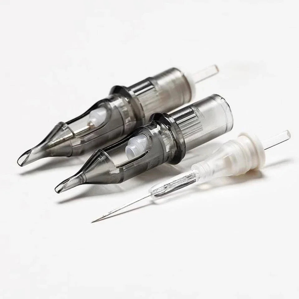 EZ Revolution Tattoo Needles Cartridge Round Liners #08 0.25mm for Cartridge Machine and Grips 20 Pcs /box