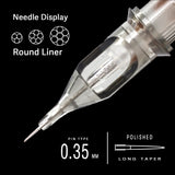 EZ Tattoo Needles Revolution Cartridge Round Liner #10 (0.30mm needle)  RC1003RL RC1005RLRC1007RL RC1009RL RC1014RL 20 pcs /lot