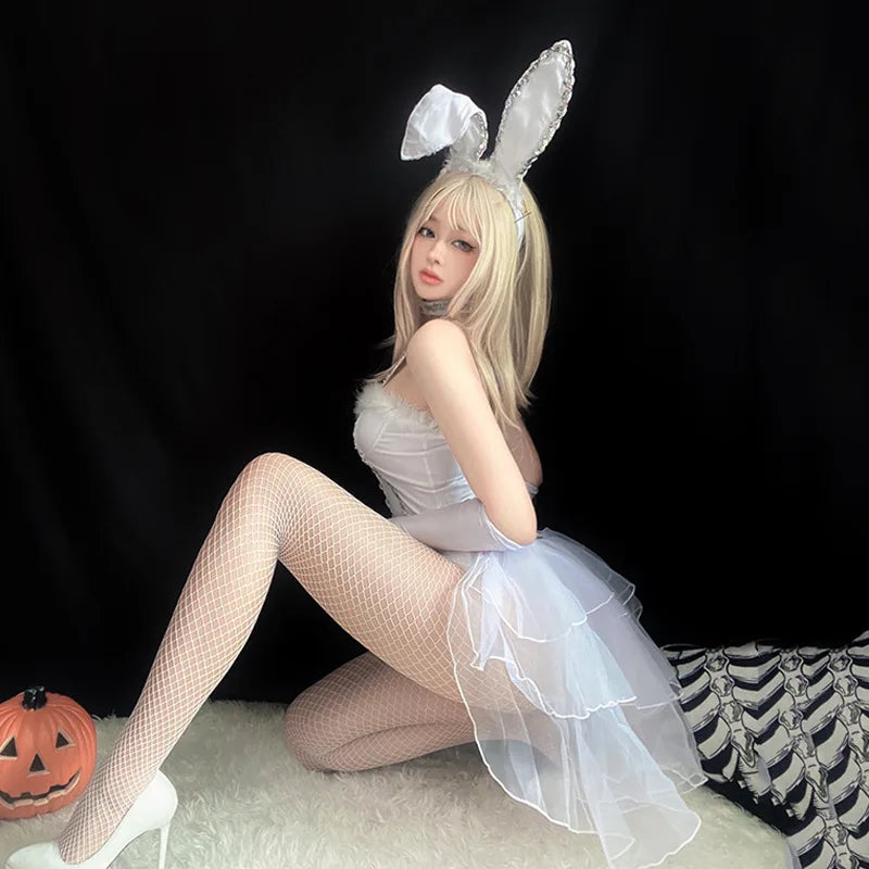 Easter Bunny Costume Sexy Bunny Costume Suit For Women Maid Halloween Costume Cosplay Costumes Women Sexy Cosplay Dress