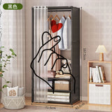 Easy Assemble Wardrobe Household Dustproof Wardrobe Bedroom Multipurpose Clothing Storage Rack Multi-layer Storage Cabinet