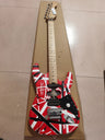 Eddie OEM Van Halen Relic High quality electric guitar, E VH,body inset reflective license plate,  in stock, fast shipping