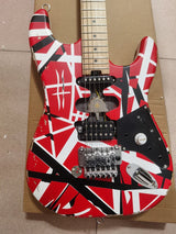 Eddie OEM Van Halen Relic High quality electric guitar, E VH,body inset reflective license plate,  in stock, fast shipping