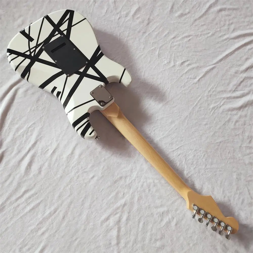 Eddie Van Halen  “Fran-k” Heavy Relic Electric Guitar/Red Body/Decorated With Black And White Stripes/Free Shipping