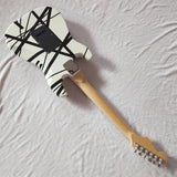 Eddie Van Halen  “Fran-k” Heavy Relic Electric Guitar/Red Body/Decorated With Black And White Stripes/Free Shipping