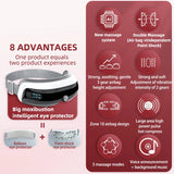 Electric Eye Massager 4D Music Hot Compress Air Bag Pressure Vibration Massage Eye Care Instrument Relief Fatigue Improve Sleep