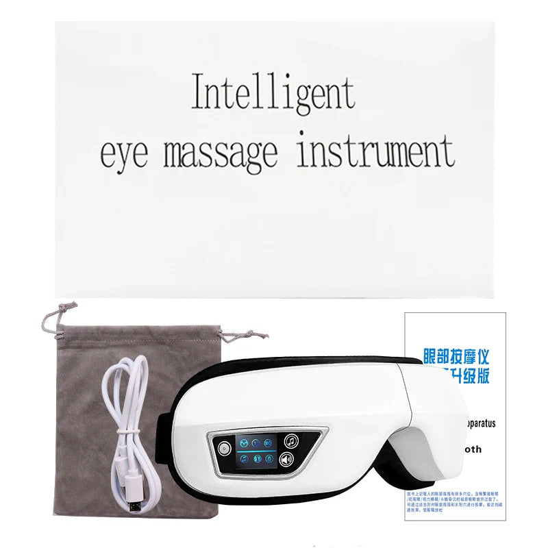 Electric Eye Massager With Heat Vibration Bluetooth Music Massage Relax Glasses DC Eyes Care Device