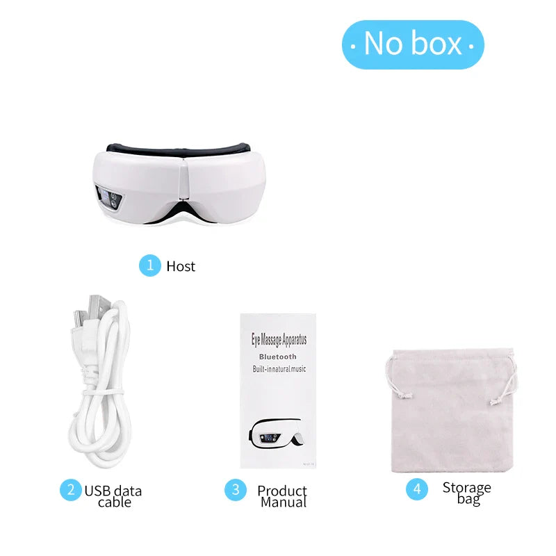 Electric Eye Massager With Heat Vibration Bluetooth Music Massage Relax Glasses DC Eyes Care Device