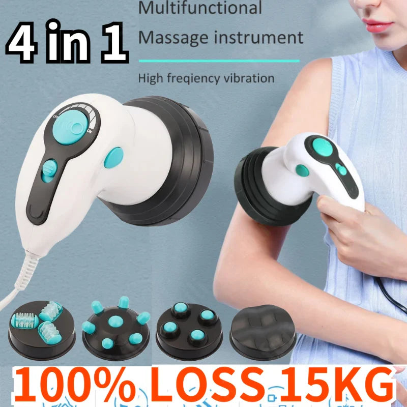 Electric Full Body Slimming Massager Roller Handheld Infrared Massage Anti Cellulite Massager for Arm Leg Hip Belly Fat Remover