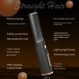 Electric Hair Brushes Hair Straightener Hair Styling Appliances Hot Comb Wireless Curling Iron Hair Styler Flat Iron