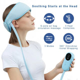 Electric Head Massage Instrument Air Bag Pressure Headband Hot Compress Therapy Headache And Migraine Relief Belt Head Massager