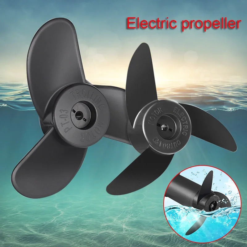 Electric Motor Propeller Accessories Kayak Propeller 2-3 Fan Blades Marine Engine Outboard Propeller Installation Accessory Set