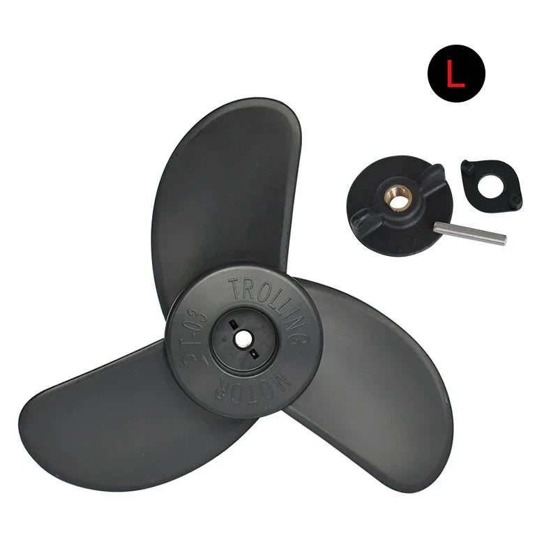 Electric Motor Propeller Accessories Kayak Propeller 2-3 Fan Blades Marine Engine Outboard Propeller Installation Accessory Set