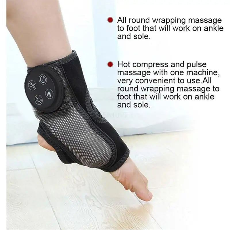 Electric hair hot compress ankle foot massager wireless vibration foot massage instrument multifunctional foot therapy pedicure