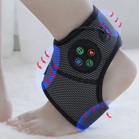 Electric hair hot compress ankle foot massager wireless vibration foot massage instrument multifunctional foot therapy pedicure