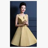 Elegant Satin Prom Evening Guest Mini Dresses For Women 2022 Summer Sexy Slim Bride Party vestido madrinha de casamento Birthday