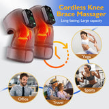 Eletric Heating Knee Massage Instrument Vibrator Knee Pad Joint for Osteoarthritis Elbow Leg Arthritis