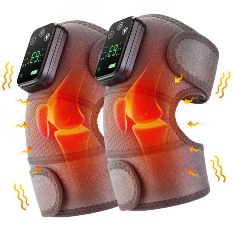 Eletric Heating Knee Massage Instrument Vibrator Knee Pad Joint for Osteoarthritis Elbow Leg Arthritis