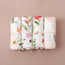 Elinfant Rainbow Color 100% Cotton 4PCS Gift Set Popular Muslin Swaddle Blankets Bamboo Cotton Newborn Baby Bath Towel Wrap