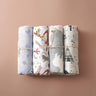 Elinfant Rainbow Color 100% Cotton 4PCS Gift Set Popular Muslin Swaddle Blankets Bamboo Cotton Newborn Baby Bath Towel Wrap