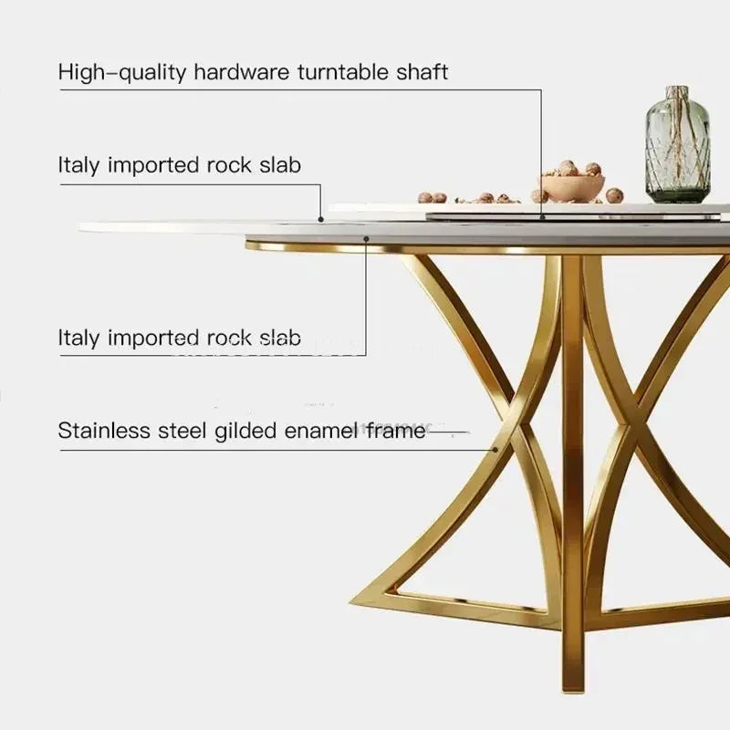 End Round Table Chair Conference Hallway Dining Table Turntable Restaurant Living Room Garden Furniture Sets