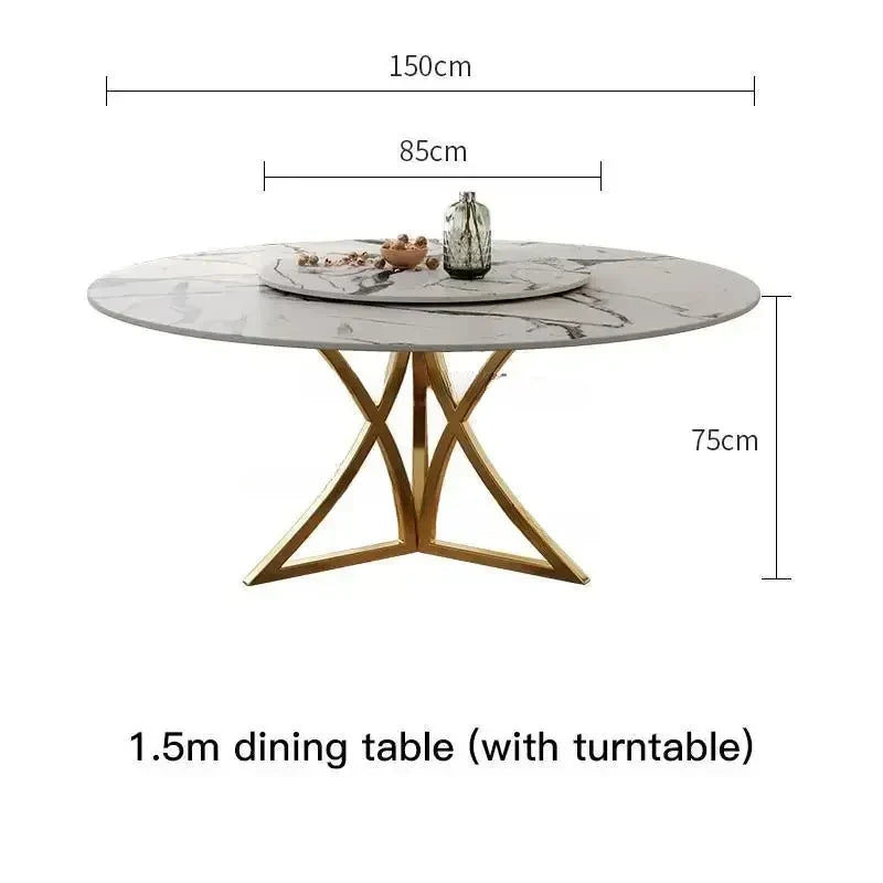 End Round Table Chair Conference Hallway Dining Table Turntable Restaurant Living Room Mesa De Billar Garden Furniture Sets