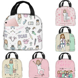 Enfermera En Apuros Lunch Bags for Doctor Nurse Thermal Cooler Bags Portable Picnic Oxford Lunch Box Bento Pouch