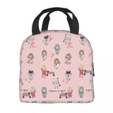 Enfermera En Apuros Lunch Bags for Doctor Nurse Thermal Cooler Bags Portable Picnic Oxford Lunch Box Bento Pouch